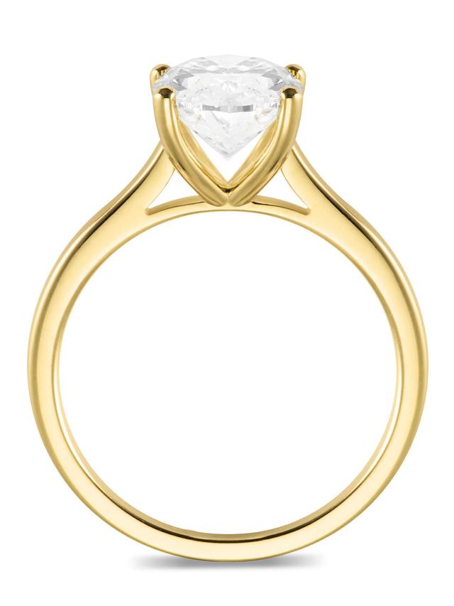 Produktbild von Diamant-Ring, LG, Oval, ca. 3,0 ct., Gold 375, Gelbgold oder Weißgold
