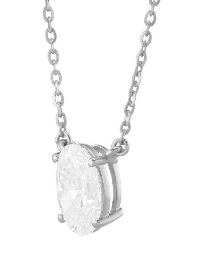 Produktbild von Halskette mit Diamant-Anhänger, Oval, LG, Gold 375