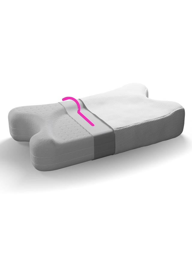 Produktbild von Nackenstützkissen "aiLigner" mit Visco-Schaum, höhenverstellbar von ca. 3 bis 13 cm
