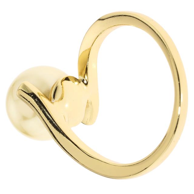 Produktbild von Croisé-Ring "Scala No. 4", Muschelkernperle, Zirkonia, vergoldet