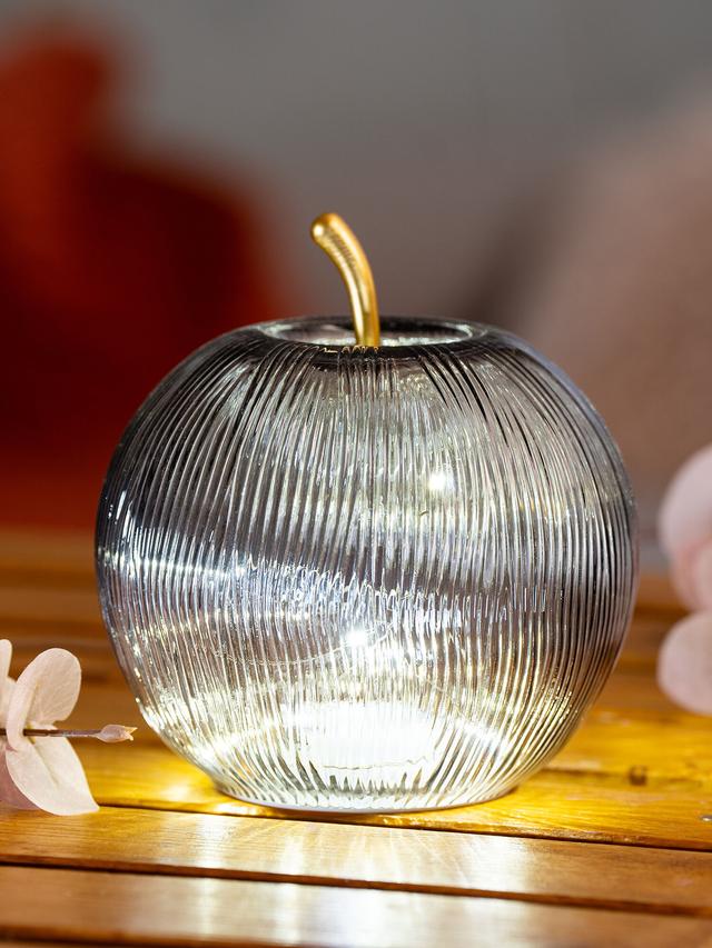 Produktbild von LED Deko"Manzana" Apfel mit 15 Micro LEDs und Timerfunktion