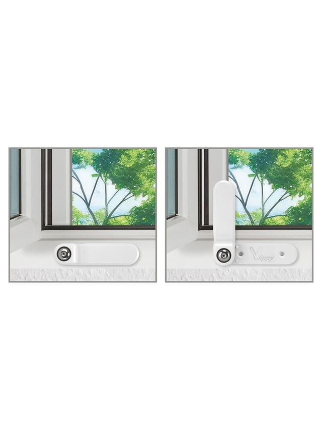 Produktbild von Tür- & Fensterstopper "Vlippy" gegen zuknallen, weiß, 4er-Set