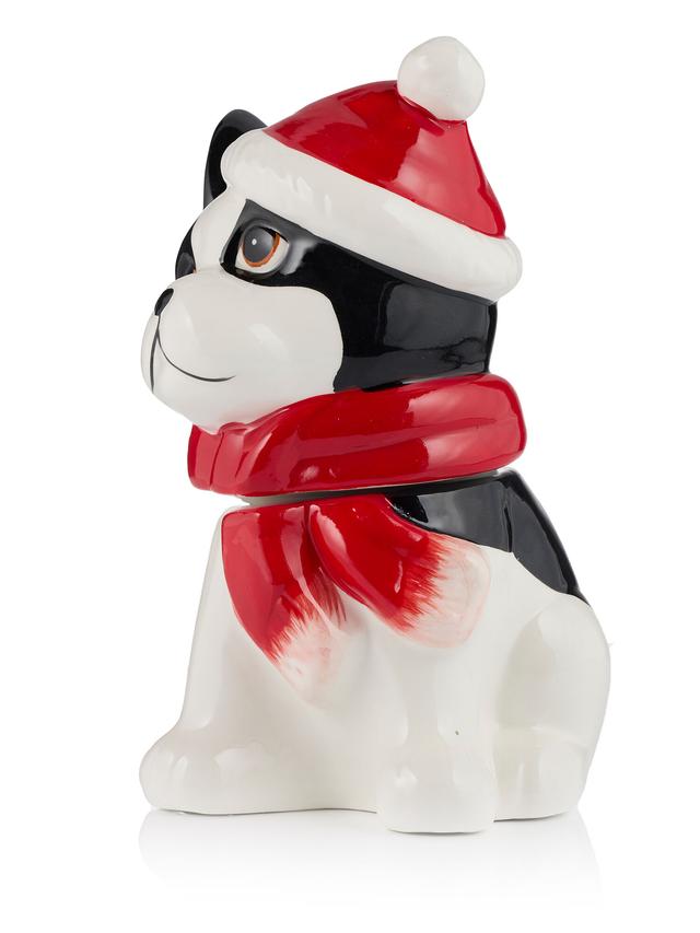 Produktbild von Keksdose in Hund- oder Katzenform aus Keramik (Dolomit)