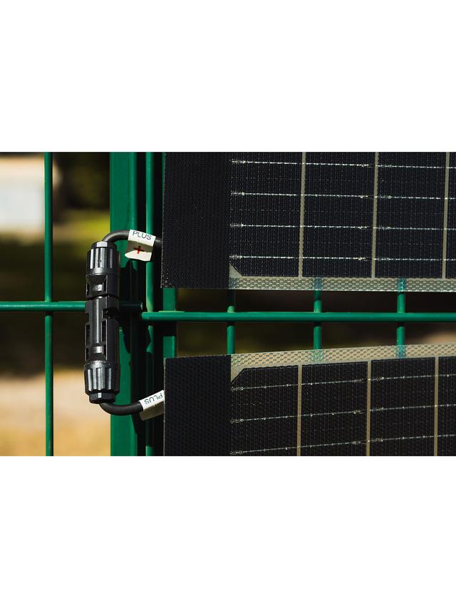 Produktbild von Technaxx Solarzaun-Starterset "BiDo Flexi TX-356" mit 800 W Wechselrichter, 480 Wp