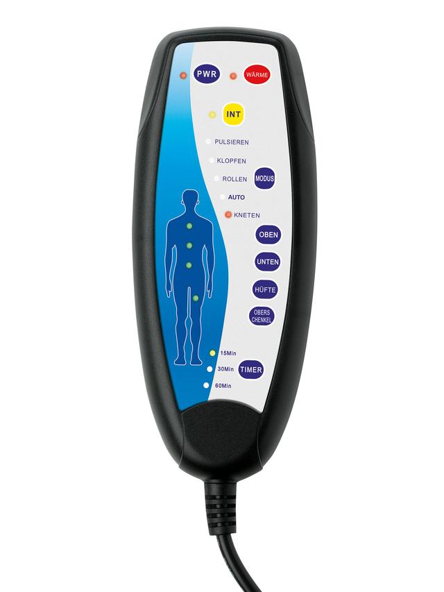 Produktbild von Massagematte elektrisch "5-Zonen Sessel & Stuhl" für Rücken & Beine, 5 Massageprogrammen, Timer