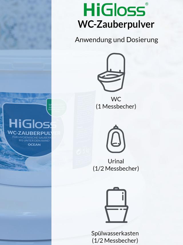 Produktbild von WC-Pulver mit Schmutzfinder auf Sauerstoffbasis, 5 kg