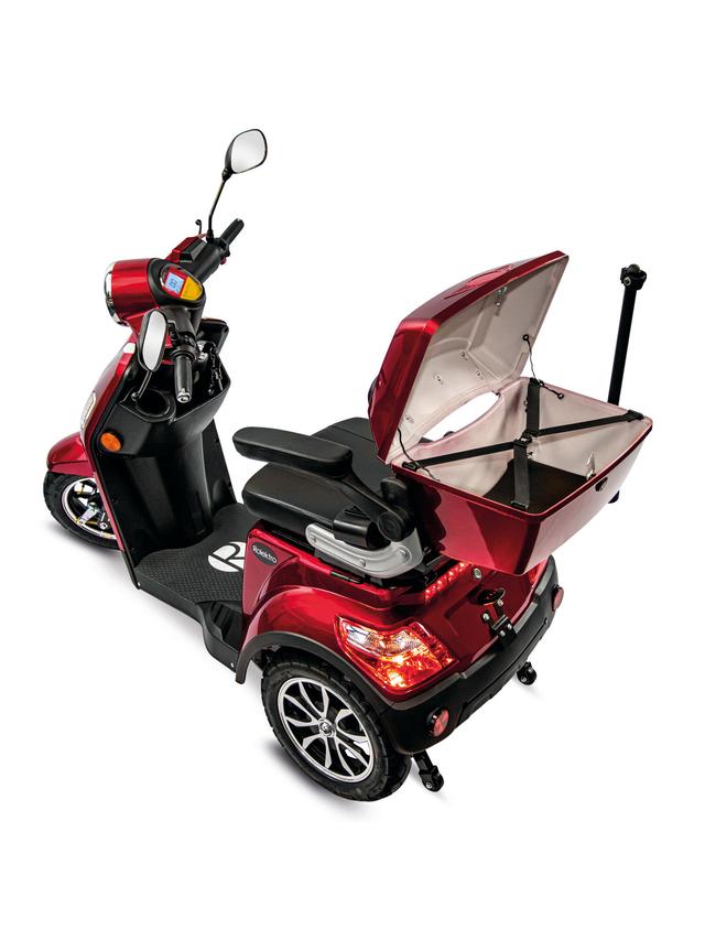 Produktbild von E-Trike "15 Crossover" Lithium Akku, mit Koffer & Straßenzulassung, 95 km Reichweite, bis zu 15 km/h, 1000 W