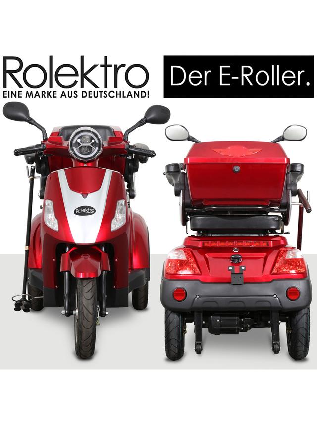 Produktbild von E-Trike "25 Pro" führerscheinfrei, ohne Helmpflicht, mit Straßenzulassung, 50 km Reichweite, bis zu 25 km/h, 1000 W