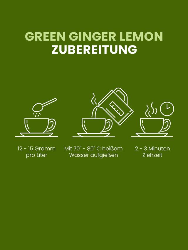 Produktbild von Grüner Tee Ingwer-Zitrone, 3er-Set