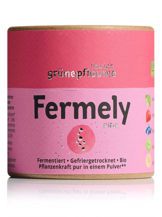 Produktbild von louie's grünepflaume Bio-Pulver-Set "Fermely" auf Basis fermentierter & gefriergetrockneter Obst-, Gemüse- und Pflanzenzutaten, 7x 70 g