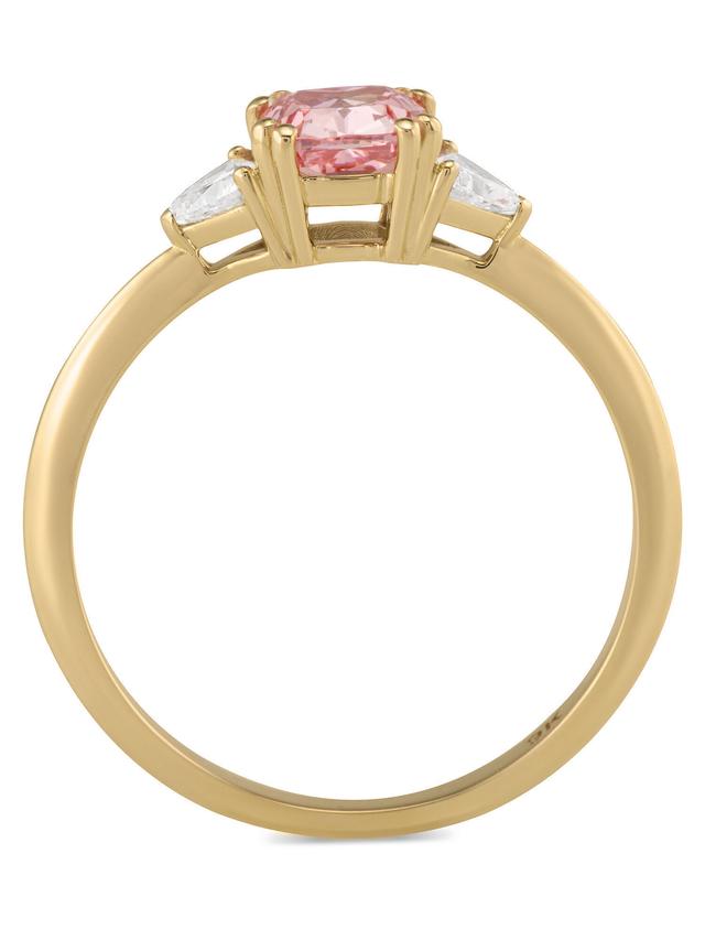 Produktbild von Diamant-Ring Cushion- & Trillion-Schliff, ca. 1,30 ct., LG, Gold 375