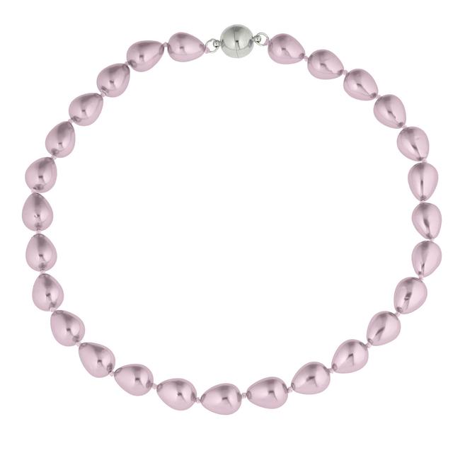 Produktbild von Collier & Armband, Muschelkernperlen, Tropfenform