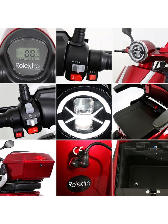 Produktbild von E-Trike "15 Pro" Blei-Gel-Akku, mit Straßenzulassung, führerscheinfrei, 50 km Reichweite, bis zu 15 km/h, 1000 W