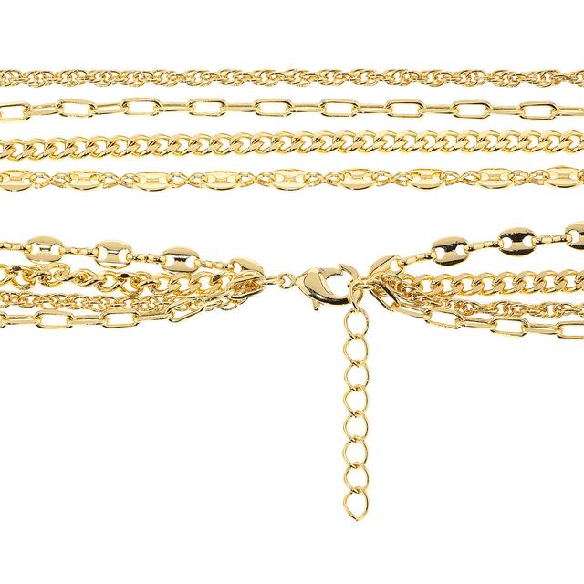 Produktbild von Wasserfall-Collier, 4-reihig, Design-Mix, ca. 47 cm