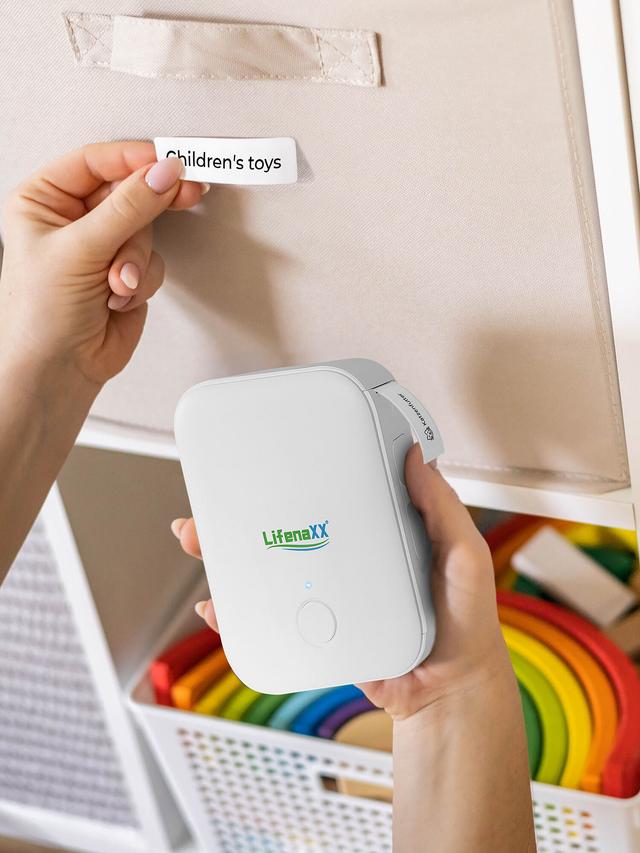 Produktbild von LifenaXX Thermo-Etikettendrucker "LX-048" ohne Tinte, Kartuschen oder Farbbänder