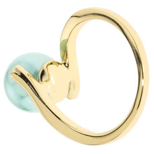 Produktbild von Croisé-Ring "Scala No. 4", Muschelkernperle, Zirkonia, vergoldet