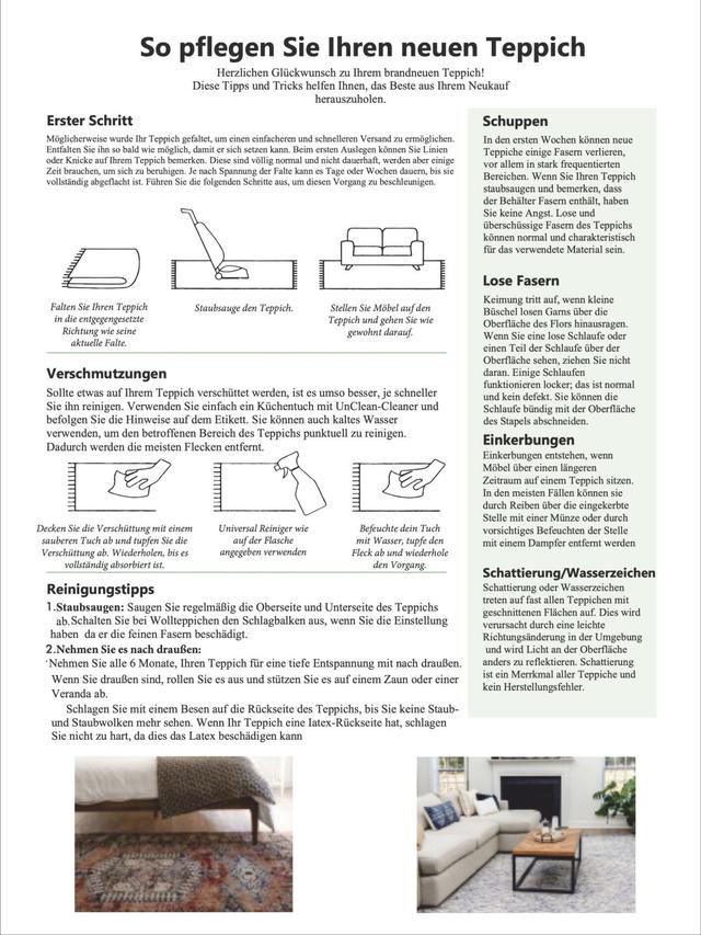 Produktbild von Indoor Teppich "Ethno" rund, kurzflor, 120 x 120 cm
