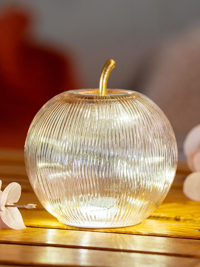 Produktbild von LED Deko"Manzana" Apfel mit 15 Micro LEDs und Timerfunktion