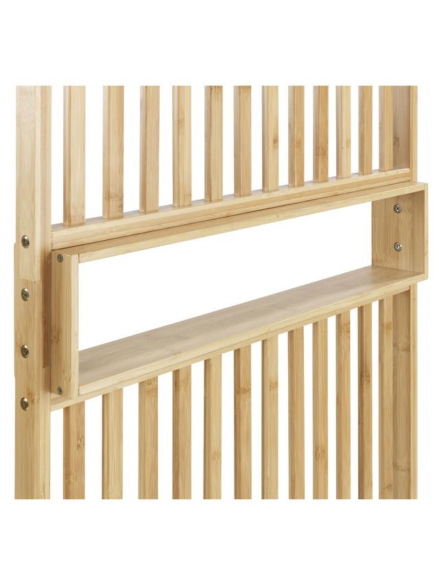 Produktbild von Raumtrenner "Kailua" mit Ablage, aus Bambus, offen