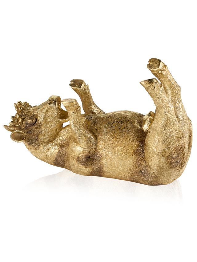 Produktbild von Flaschenhalter in Tierform, Esel oder Kuh, aus Polyresin