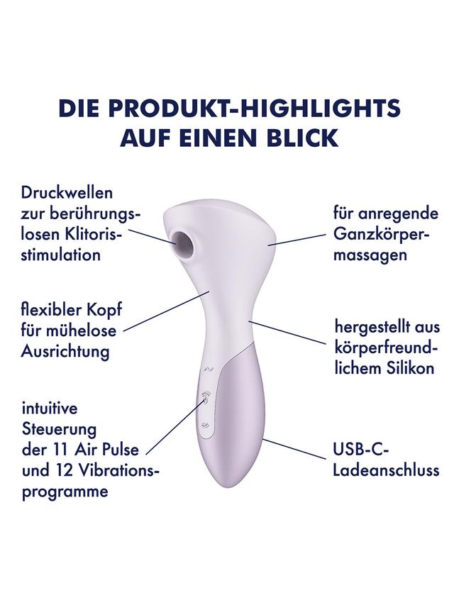 Produktbild von 2-in-1-Vibrator "Wand-erful" für Klitorisstimulation und Ganzkörpermassage