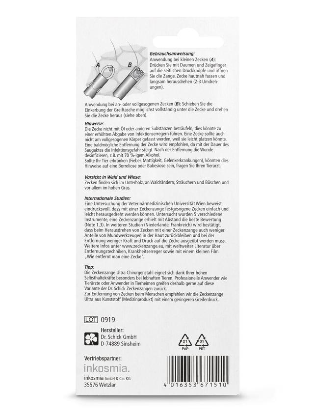 Produktbild von Zeckenschutz Set für kleine Hunde & Katzen aus Zeckenzange- und Spray & Bernsteinkette, 3-teilig