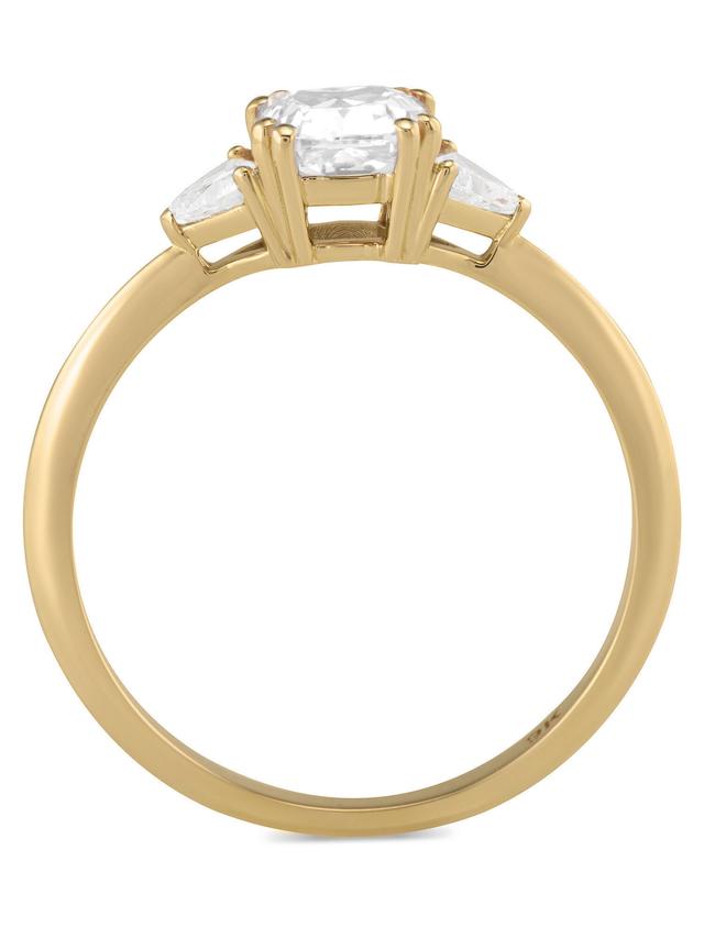 Produktbild von Diamant-Ring Cushion- & Trillion-Schliff, ca. 1,30 ct., LG, Gold 375