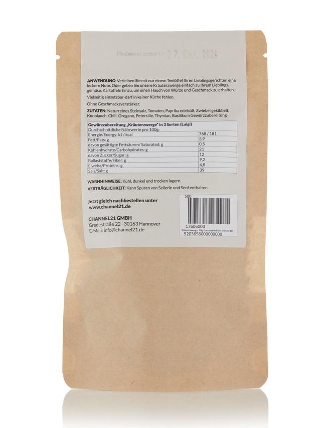 Produktbild von Gewürzmix "Kräuterzwerge", 3-teiliges Gourmet-Kräuter Vorrats-Set
