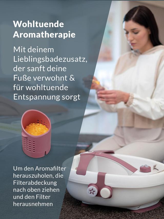 Produktbild von Beurer Fußsprudelbad "FB 35" mit Massage, Wärme und Aromatherapie, 6-in-1 Wellness-Spa