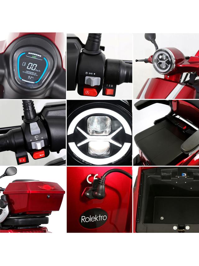 Produktbild von E-Trike "25 Pro" führerscheinfrei, ohne Helmpflicht, mit Straßenzulassung, 50 km Reichweite, bis zu 25 km/h, 1000 W