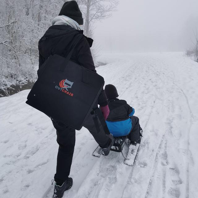 Produktbild von Beheizbares Sitzkissen, kabellos mit Akku, mit 3 Heizstufen, wasserabweisend
