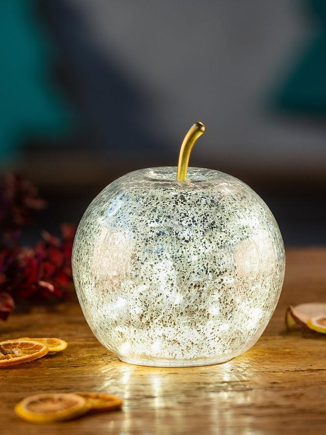 Produktbild von LED-Leuchte in Apfelform mit 15 Micro-LEDs, inkl. 6h Timer