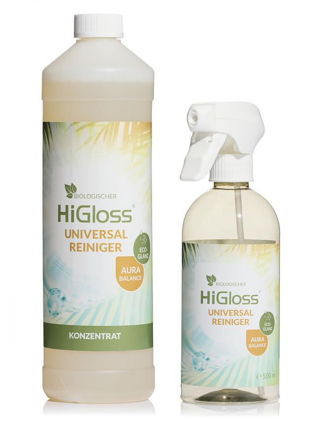 Produktbild von Bio Universalreiniger "EcoGlanz - Aura Intense" effektive Geruchsneutralisation durch Mikroorganismen, 1 L + Leerflasche