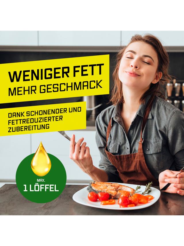 Produktbild von GOURMETmaxx Heißluftfritteuse "FryBBQ" und Indoor Grill, 2-in-1, 2000 W
