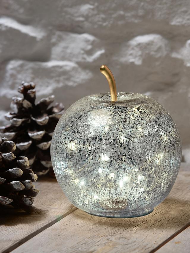 Produktbild von LED-Leuchte in Apfelform mit 15 Micro-LEDs, inkl. 6h Timer