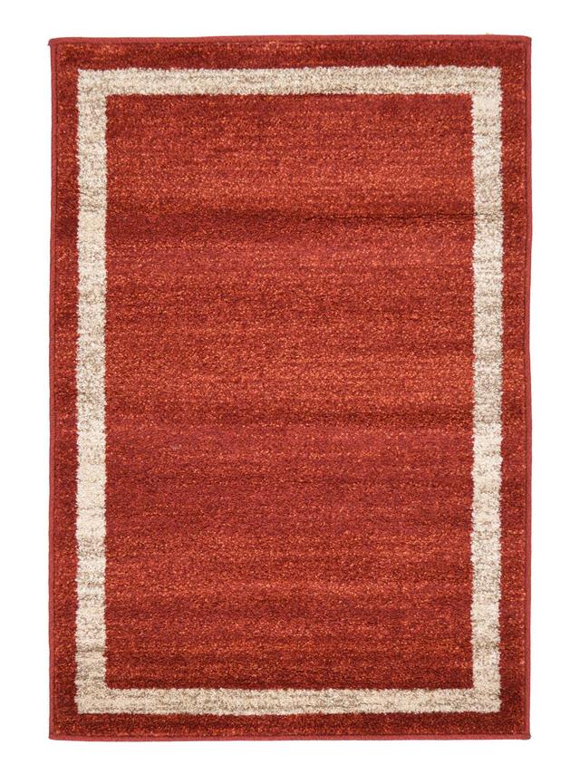 Produktbild von Teppich "Klassik Rahmen" einfarbig, 65 x 90 cm