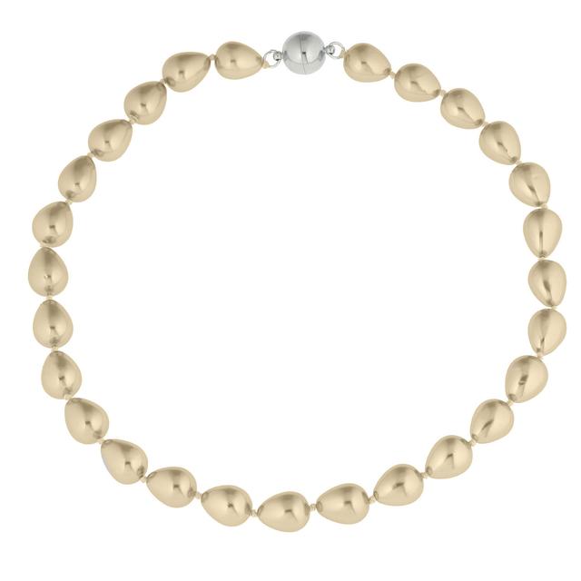 Produktbild von Collier & Armband, Muschelkernperlen, Tropfenform