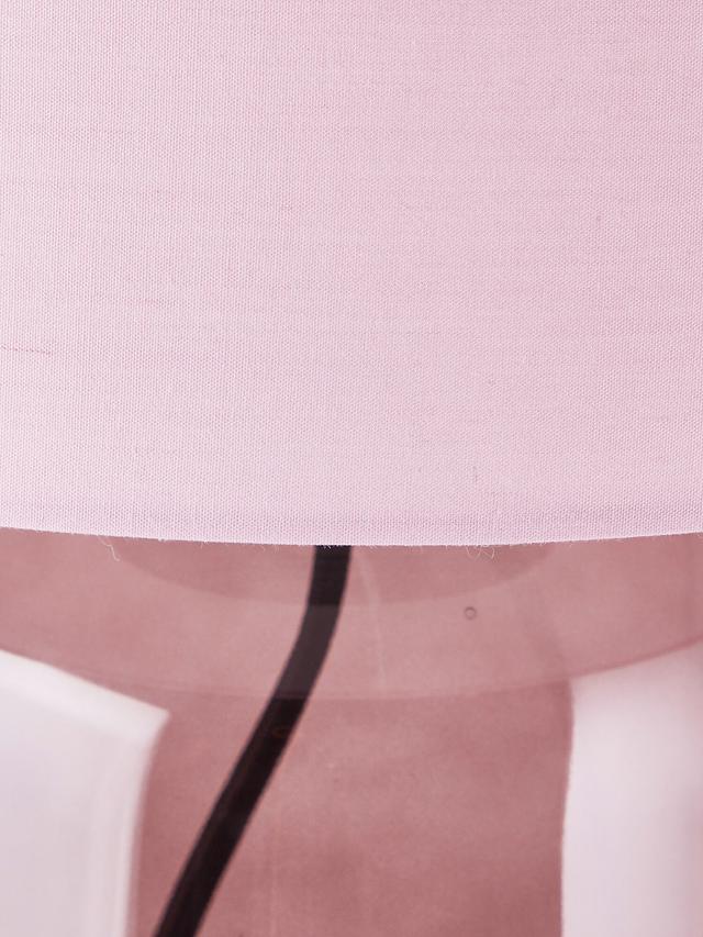 Produktbild von Tischlampe "Leonore" mit Glasfuß & Textilschirm, 56,5 cm