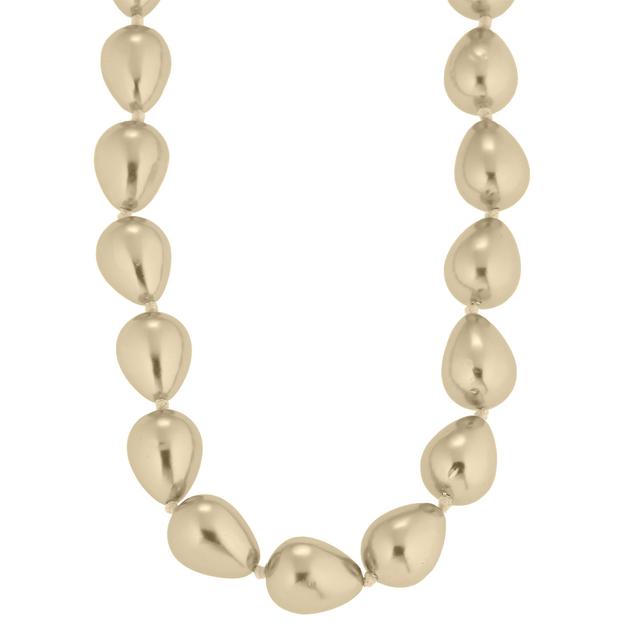 Produktbild von Collier & Armband, Muschelkernperlen, Tropfenform