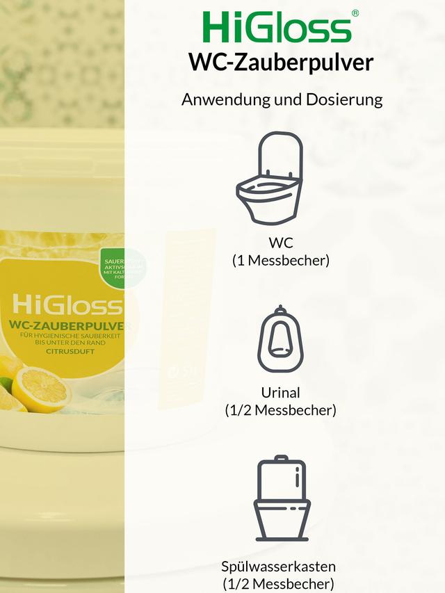 Produktbild von WC-Pulver mit Schmutzfinder auf Sauerstoffbasis, 5 kg