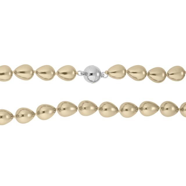 Produktbild von Collier & Armband, Muschelkernperlen, Tropfenform