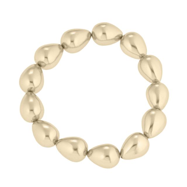 Produktbild von Collier & Armband, Muschelkernperlen, Tropfenform