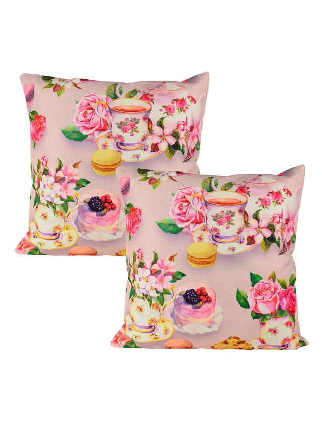 Produktbild von Outdoor-Kissen, regenfest, schmutzabweisend, 45 x 45 cm, 2er-Set