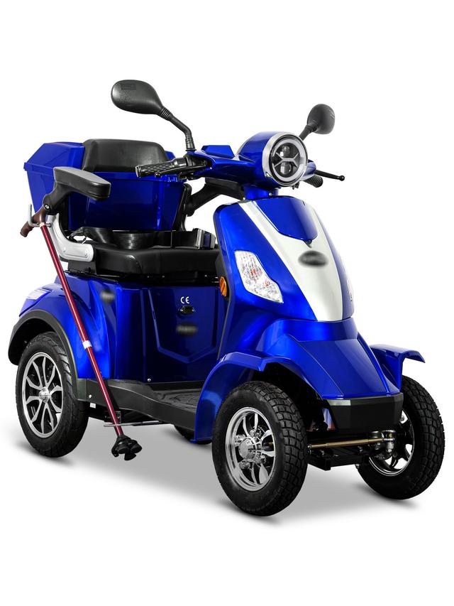 Produktbild von E-Quad "Theo 25" mit Blei Gel Akku, Straßenzulassung, führerscheinfrei, ohne Helmpflicht, 50 km Reichweite, bis 25 km/h, 1000 W