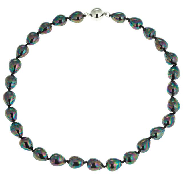 Produktbild von Collier & Armband, Muschelkernperlen, Tropfenform