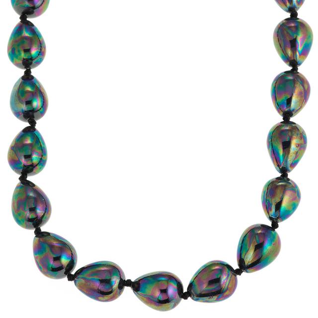 Produktbild von Collier & Armband, Muschelkernperlen, Tropfenform