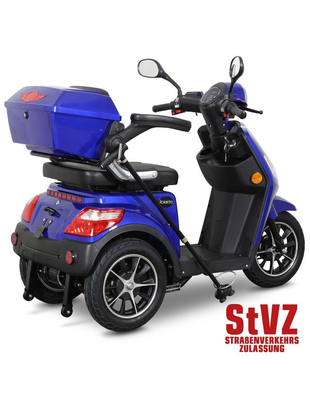 Produktbild von E-Trike "25 Pro" führerscheinfrei, ohne Helmpflicht, mit Straßenzulassung, 50 km Reichweite, bis zu 25 km/h, 1000 W