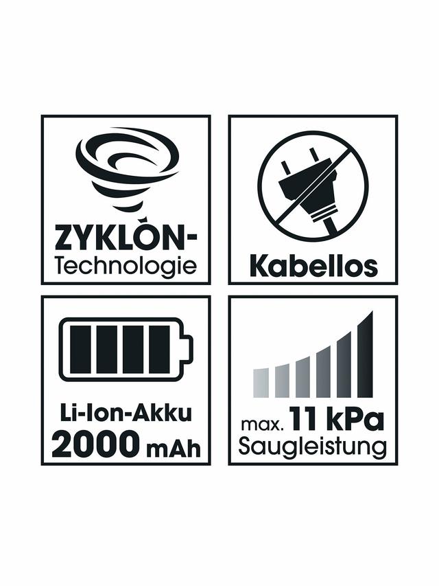 Produktbild von CLEANmaxx Akku-Zyklon-Staubsauger mit elektr. Bodendüse, 22,2V