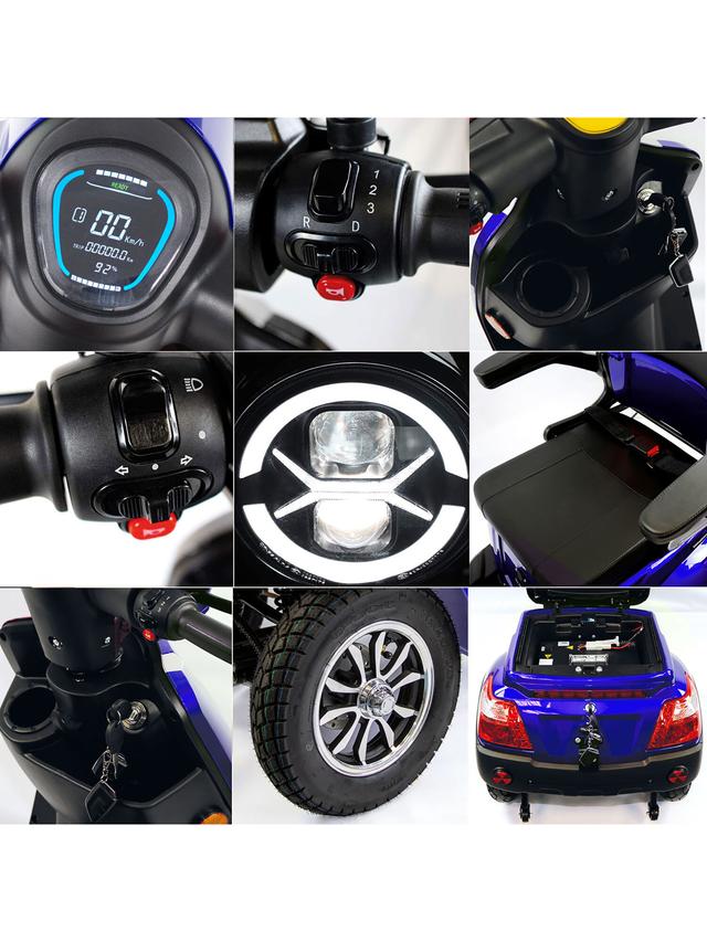 Produktbild von Elektroroller "Theo Premium" mit Straßenzulassung, Lithium Akku, 25 km/h, 1000 W