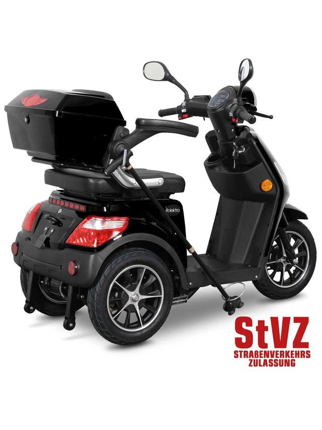 Produktbild von E-Trike "25 Pro" führerscheinfrei, ohne Helmpflicht, mit Straßenzulassung, 50 km Reichweite, bis zu 25 km/h, 1000 W